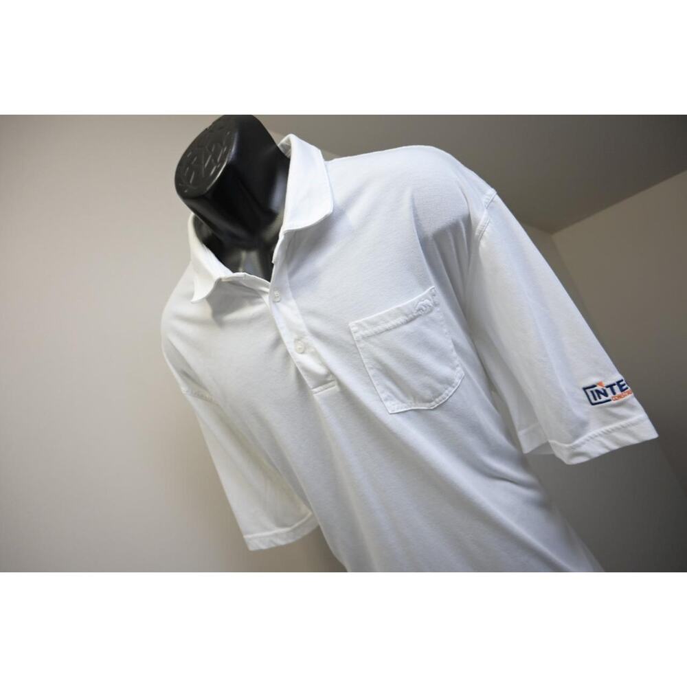 Onward Reserve Polo Poly-Cotton White Athletic Golf Shirt Mens Sz 2XL XXL‎